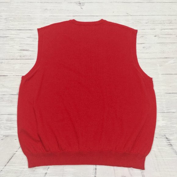 Oxford Golf • Pima Cotton V-neck Vest Sweater - Picture 9 of 11